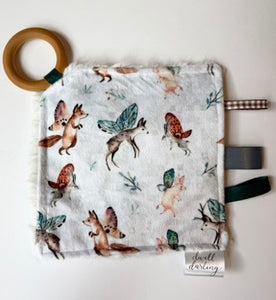 Mythical Animals Crinkle Paper Teething Ring Toy