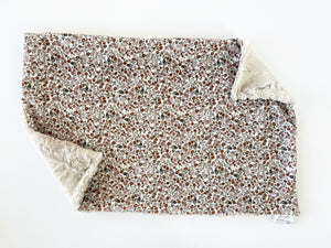 Petite Neutral Ditsy Floral XL Lovey (26x16 inches)