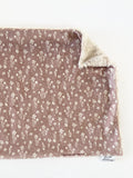 Dusty Pink and Beige Floral XL Lovey (26x16 inches)