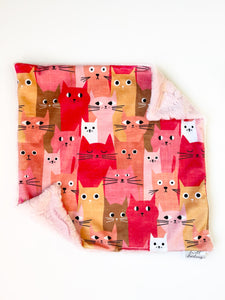 Pink discount cat blanket