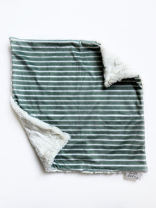 Green Stripe Lovey (16x16 inches)