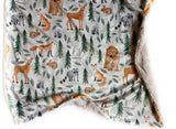 Beige Woodland Baby Blanket (34x34 inches)