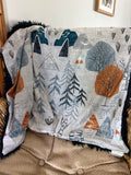 Mountain Baby Blanket (34x34 inches)