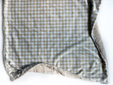 Beige Gingham Baby Blanket (34x34 inches)
