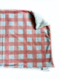 Peach Plaid XL Lovey (26x16 inches)