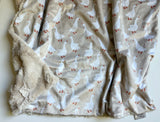 Beige Geese Baby Blanket (34x34 inches)