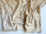Petite Beige Daisy Floral Baby Blanket (34x34 inches)