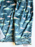 Fishing Baby Blanket (34x34 inches)