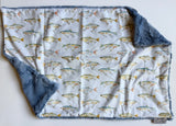 Watercolor Fishing XL Lovey (26x16 inches)