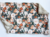 Pine and Rust Floral XL Lovey (26x16 inches)