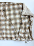 Brown Gingham XL Lovey (26x16 inches)