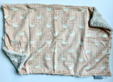 Dusty Pink Gingham Goose XL Lovey (26x16 inches)
