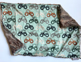 Tractors on Green XL Lovey (26x16 inches)