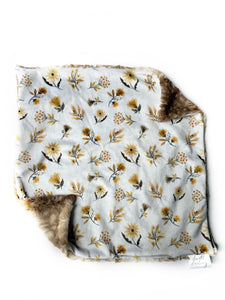 Neutral Floral Lovey (16x16 inches)
