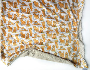 Golden Retriever Baby Blanket (34x34 inches) (Copy)