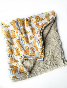 Golden Retriever Baby Blanket (34x34 inches) (Copy)