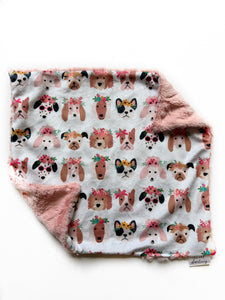 Flower Crown Dog Lovey (16x16 inches)