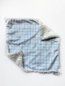Blue Plaid Lovey (16x16 inches)