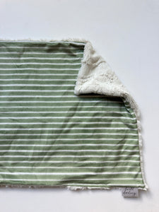 Olive Stripe XL Lovey (26x16 inches)