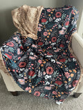 PREORDER Boho Floral Adult Throw (50x70 inches)