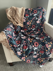 PREORDER Boho Floral Adult Throw (50x70 inches)