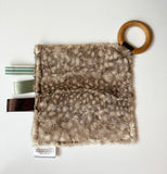 Woodland Animals Crinkle Paper Teething Ring Toy