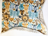 Watercolor Safari Baby Blanket (34x34 inches)