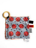 Basketball Crinkle Paper Teething Ring Toy