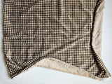 Brown Gingham Baby Blanket (34x34 inches)