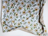 Peony Baby Blanket (34x34 inches)