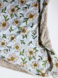 Peony Baby Blanket (34x34 inches)