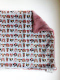 Flower Crown Pups XL Lovey (26x16 inches)