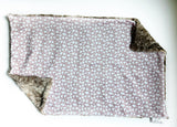 Mauve Ditsy Floral XL Lovey (26x16 inches)