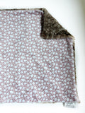 Mauve Ditsy Floral XL Lovey (26x16 inches)