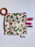 Strawberry Crinkle Paper Teething Ring Toy
