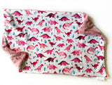 Pink Dinosaur XL Lovey (26x16 inches)