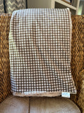 Brown Gingham Throw (50x70 inches)