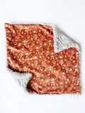 Burnt Orange Floral Lovey (16x16 inches)