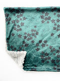 Green Stars and Floral XL Lovey (26x16 inches)