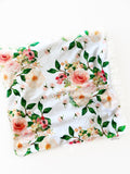 Vintage Floral Baby Blanket (34x34 inches)