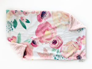 Pastel Watercolor Floral XL Lovey (26x16 inches)