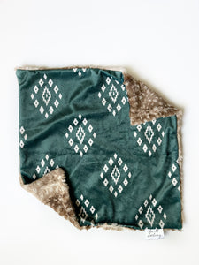 Olive Ikat Lovey (16x16 inches)