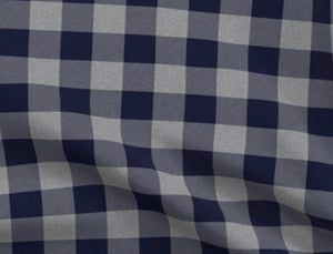 Navy and Gray Plaid