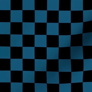 Navy and Black Checkerboard